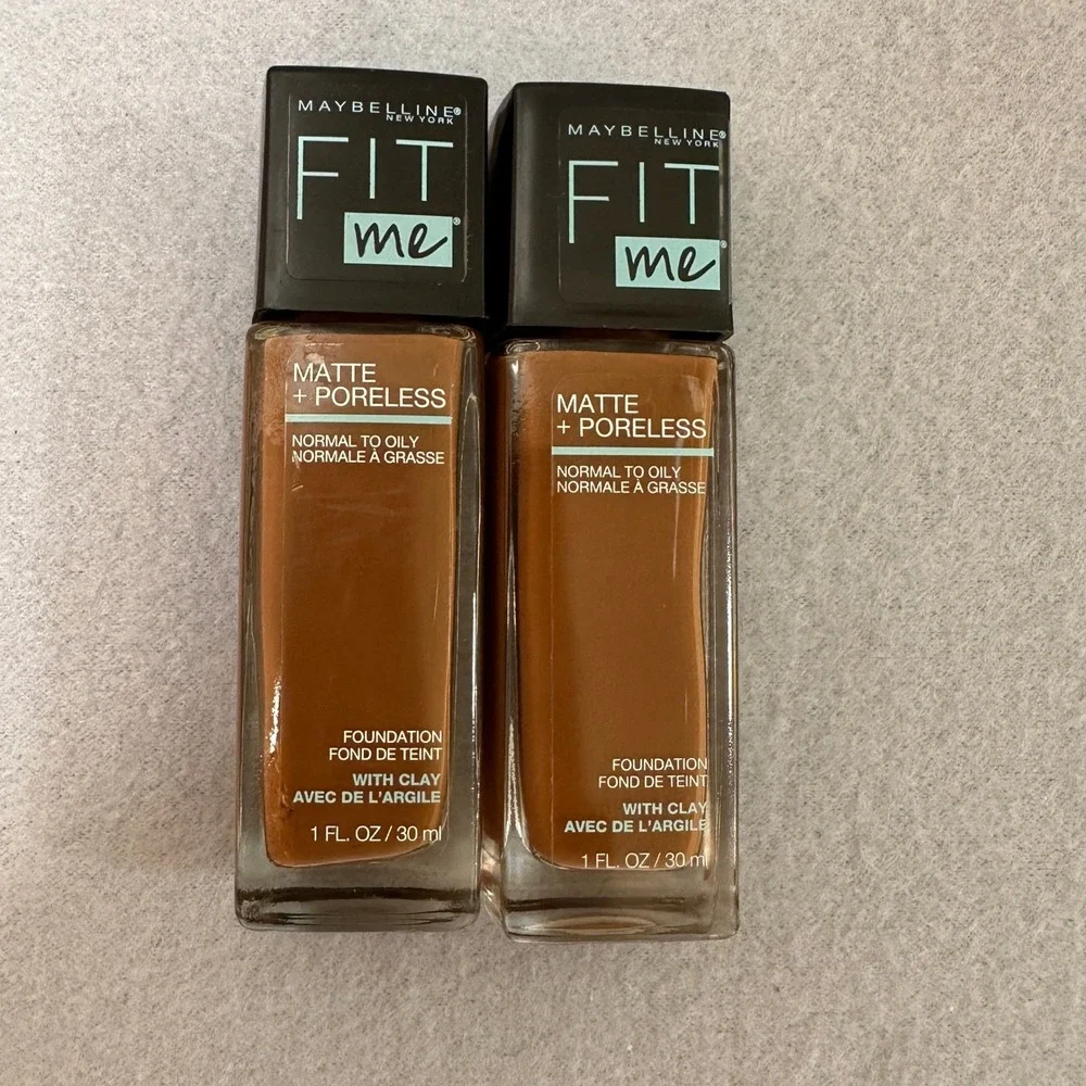 Maybelline Fit Me Matte+Poreless 368 Deep‎ Golden Foundation NEW Lot of 6